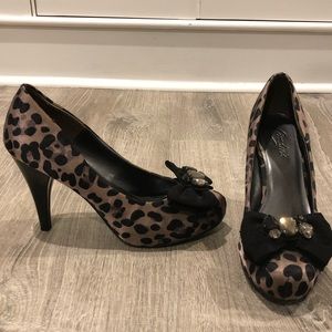 Leopard print heels